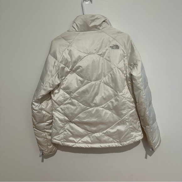 The North Face Women's White 550 Fill Down Puffer Jacket Full Zip Size M - Picture 10 of 13
